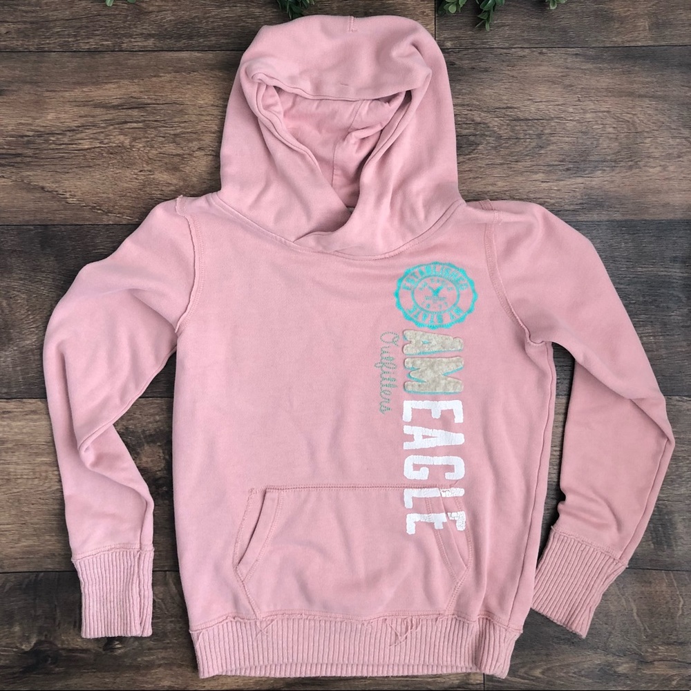 American Eagle Pink Sweatshirt Size S